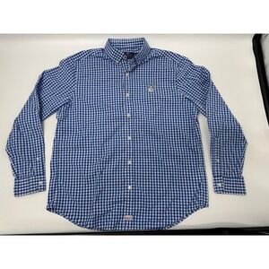 Vineyard Vines Classic Fit Murray Shirt Blue Gingham Button Down Mens L